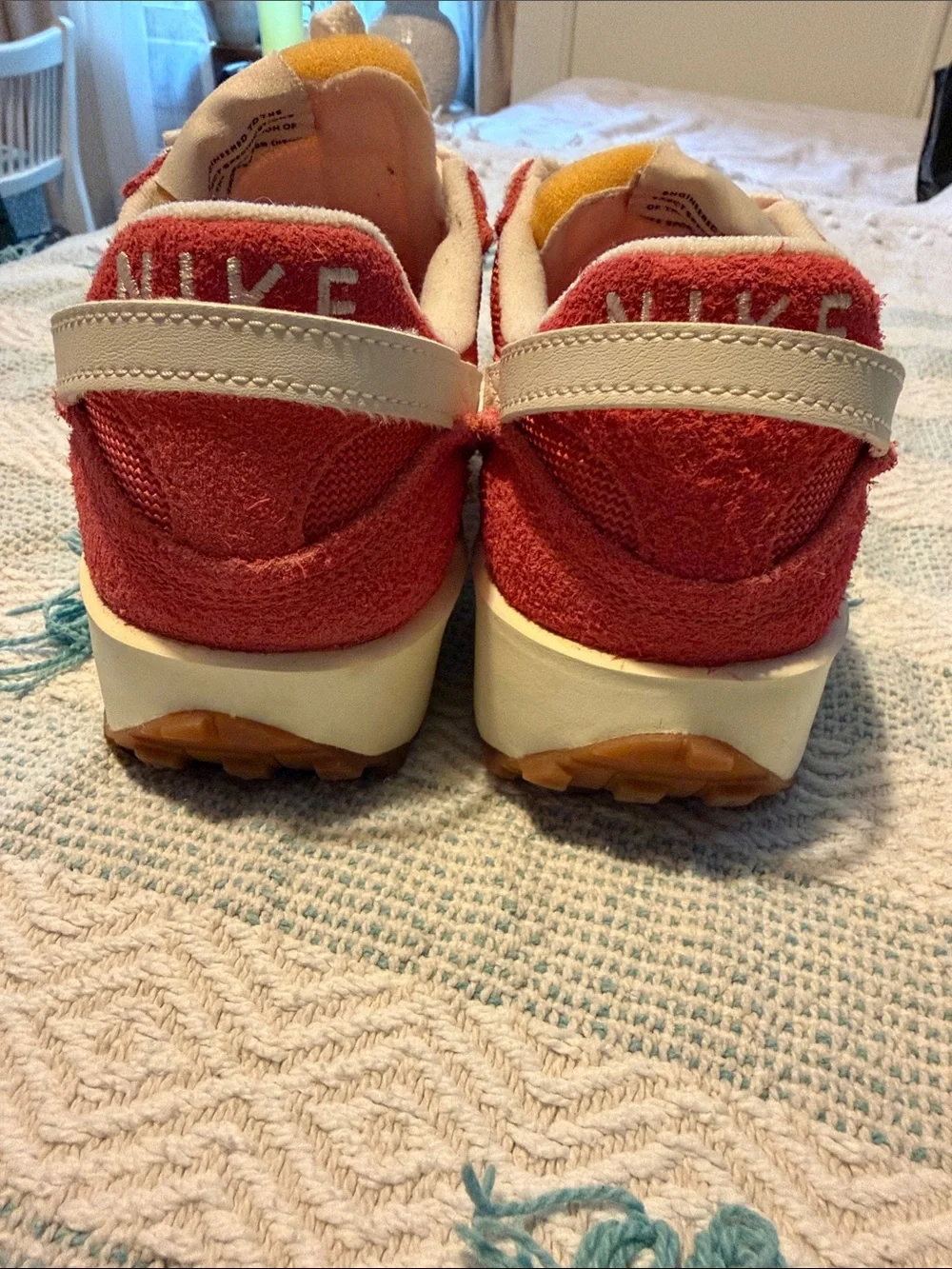 Nike Women’s Red & Cream Retro Runner Sneakers